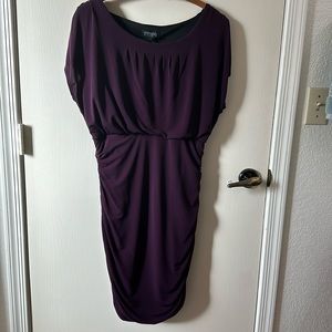 EN Focus studio cocktail dress color plum size 12